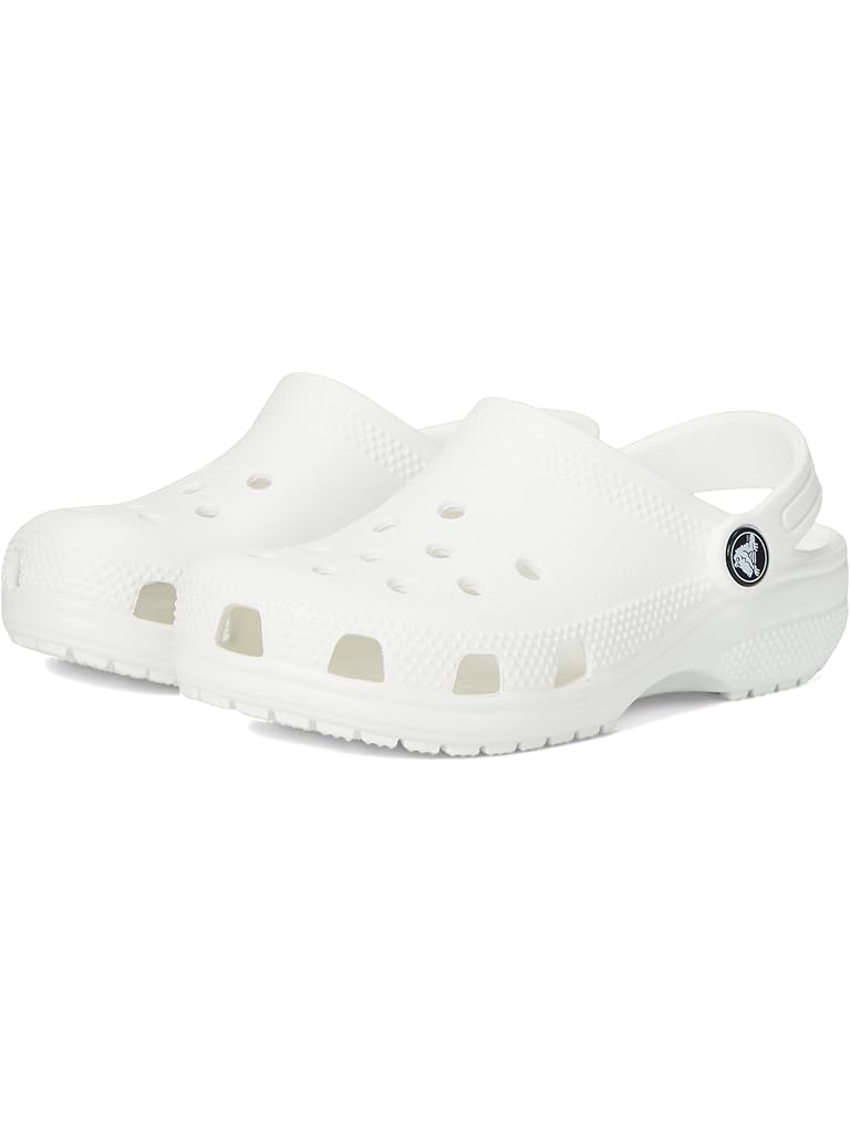White Crocs Kids Classic Clogs (Little Kid/Big Kid)