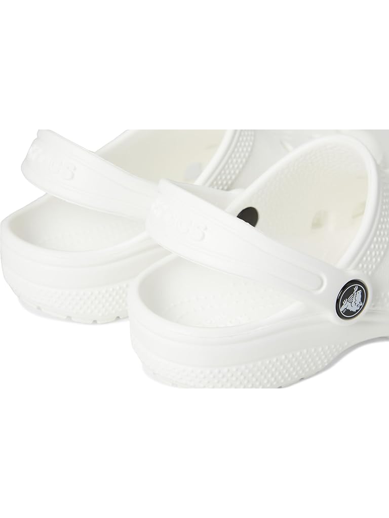 White Crocs Kids Classic Clogs (Little Kid/Big Kid)