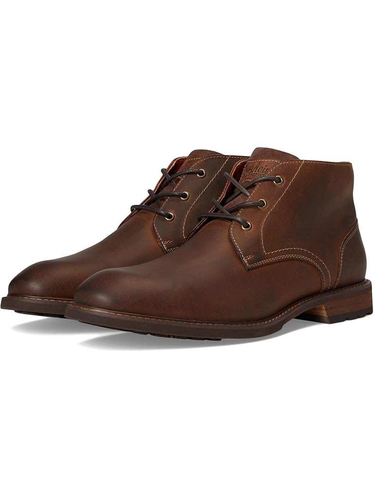 Brown Florsheim Lodge Plain Toe 3-eye Chukka Boots