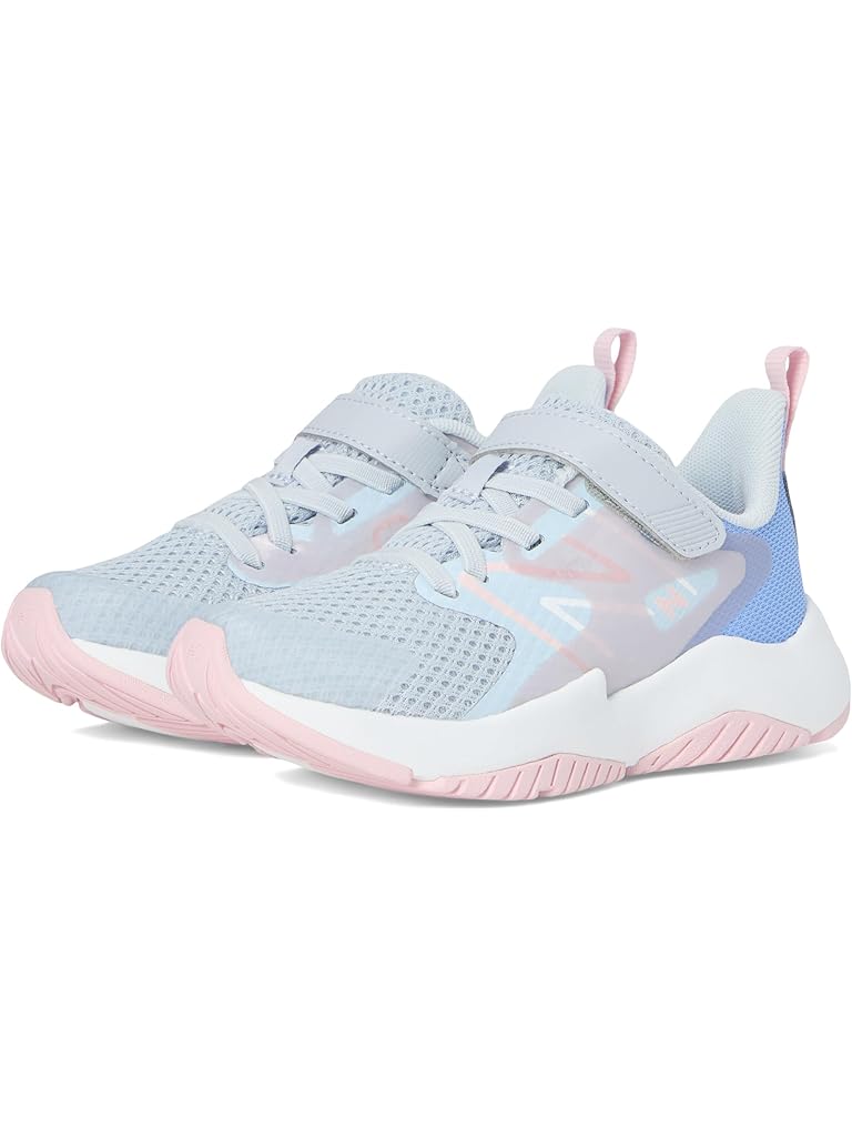 Blue New Balance Kids Rave Run v2 Bungee Lace with Top Strap (Little Kid/Big Kid)