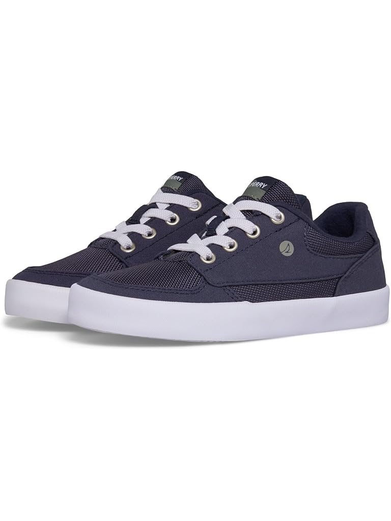Navy Sperry Kids Boardwalk Sneaker Washable (Little Kid/Big Kid)