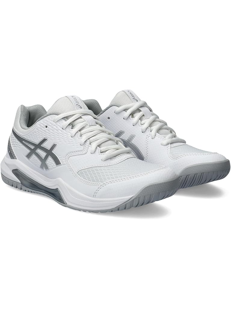 White ASICS Women's GEL-Dedicate 8 Tennis Shoe