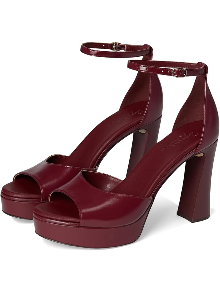 Burgundy Naturalizer Delphie Strappy Sandals