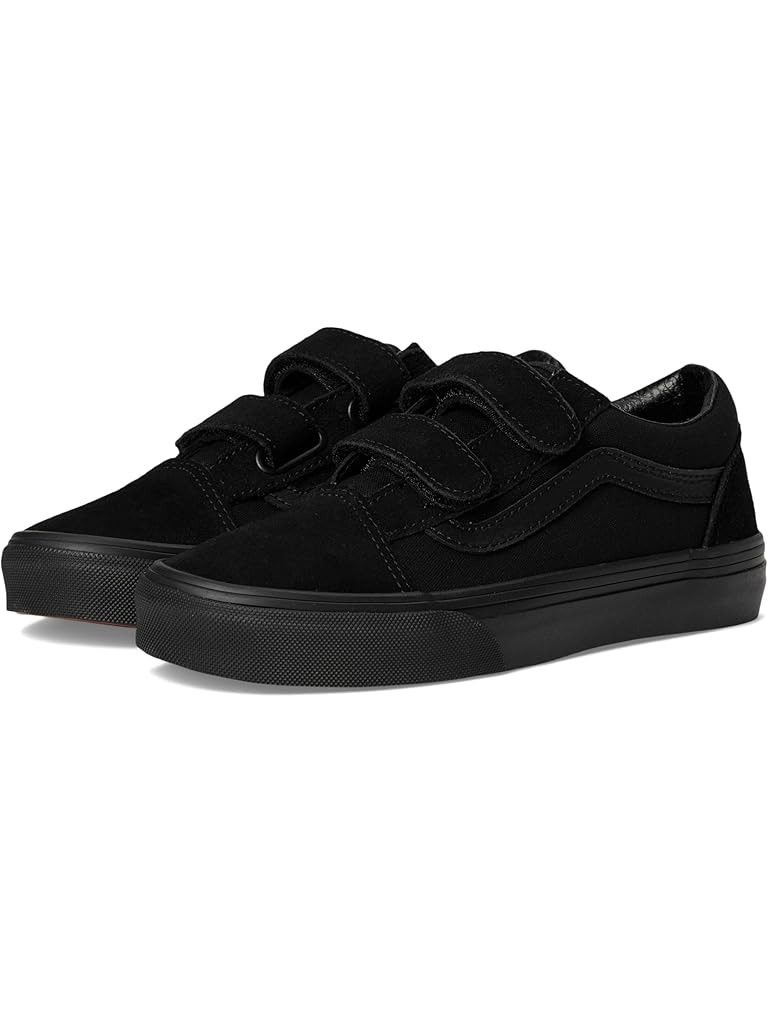 Black Vans Kids Old Skool V (Little Kid/Big Kid)