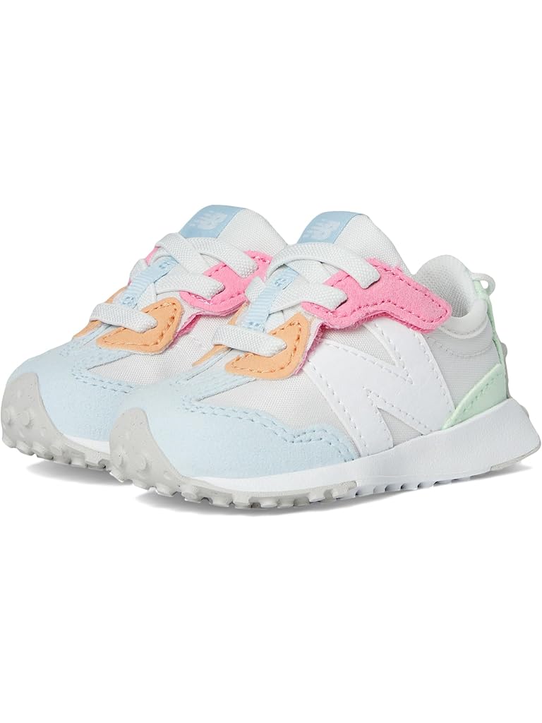 White New Balance Kids 327 New-b Hook & Loop (Infant/Toddler)
