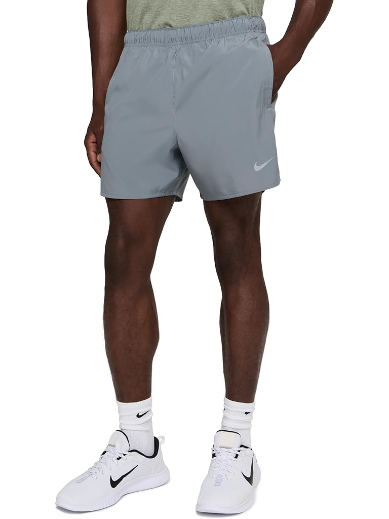 Gray Nike Dri-Fit Challenger 5" Brief-lined Shorts