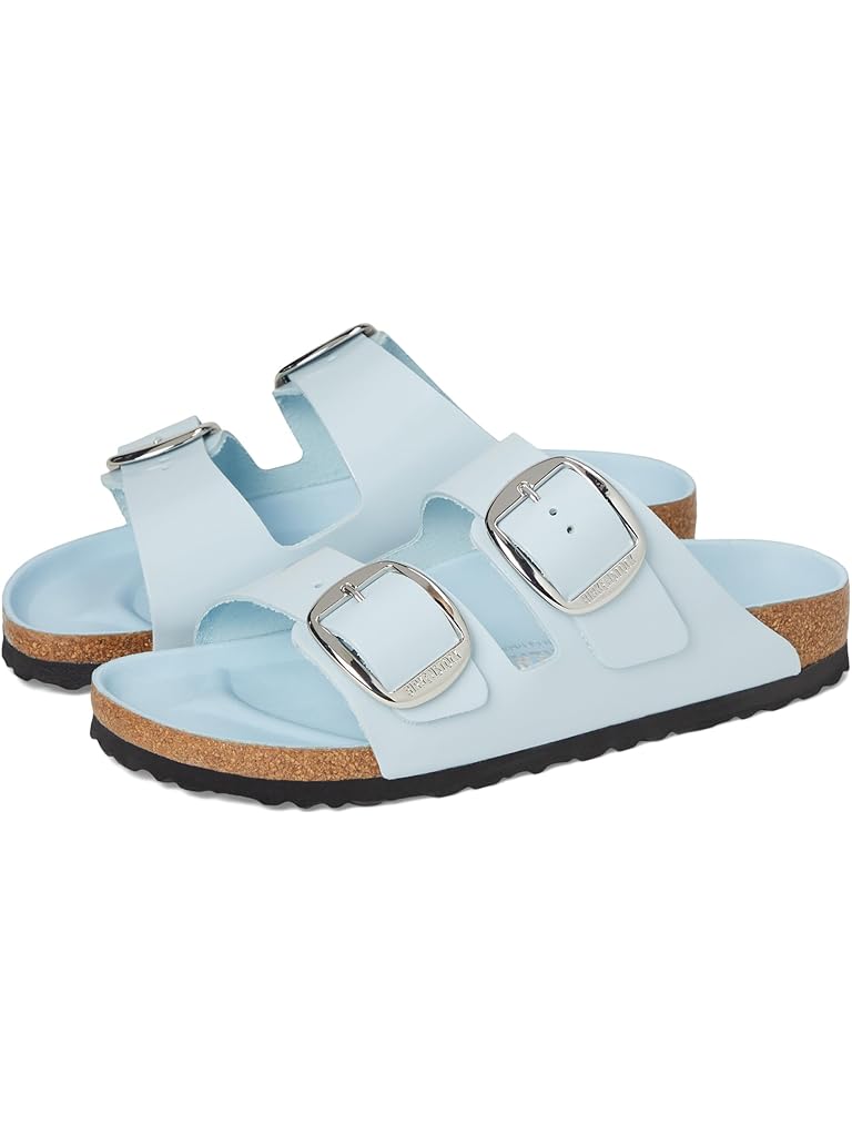 Blue Birkenstock Arizona Big Buckle High Shine