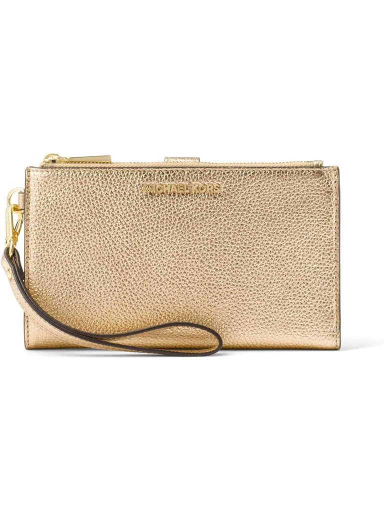 Gold MICHAEL Michael Kors Bi-Fold Wristlet With Multi Compartments