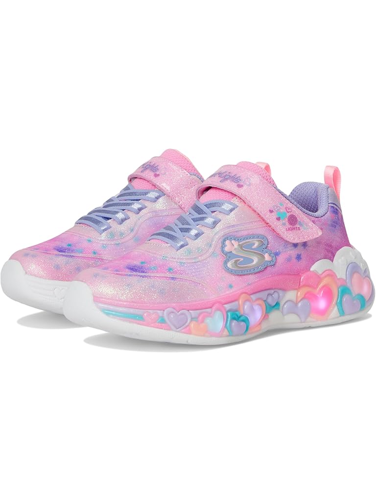 Pink SKECHERS KIDS Eternal Heart Lights 302696L (Little Kid/Big Kid)