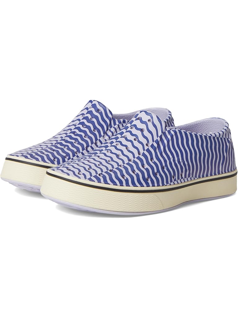 White Native Shoes Kids Miles Bloom Print (Little Kid/Big Kid)