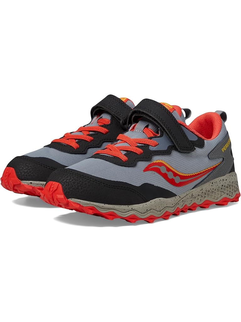 Red Saucony Kids Peregrine Shield KDZ A/C Sneakers (Little Kid/Big Kid)