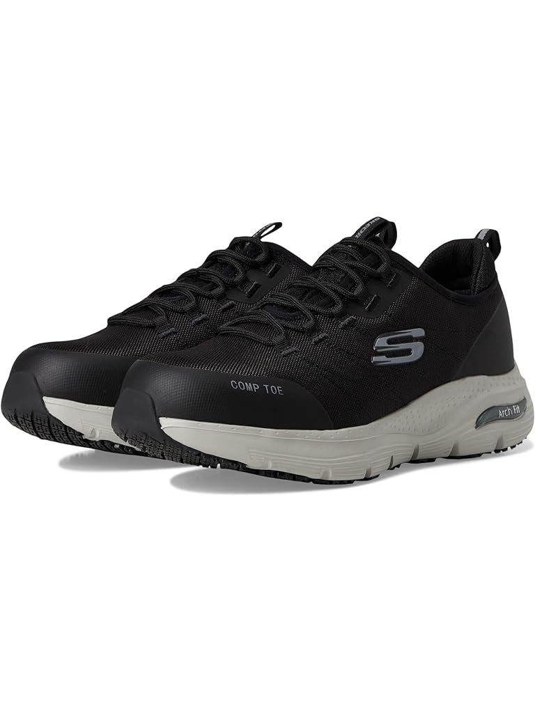 Black SKECHERS Work Arch Fit SR Composite Toe