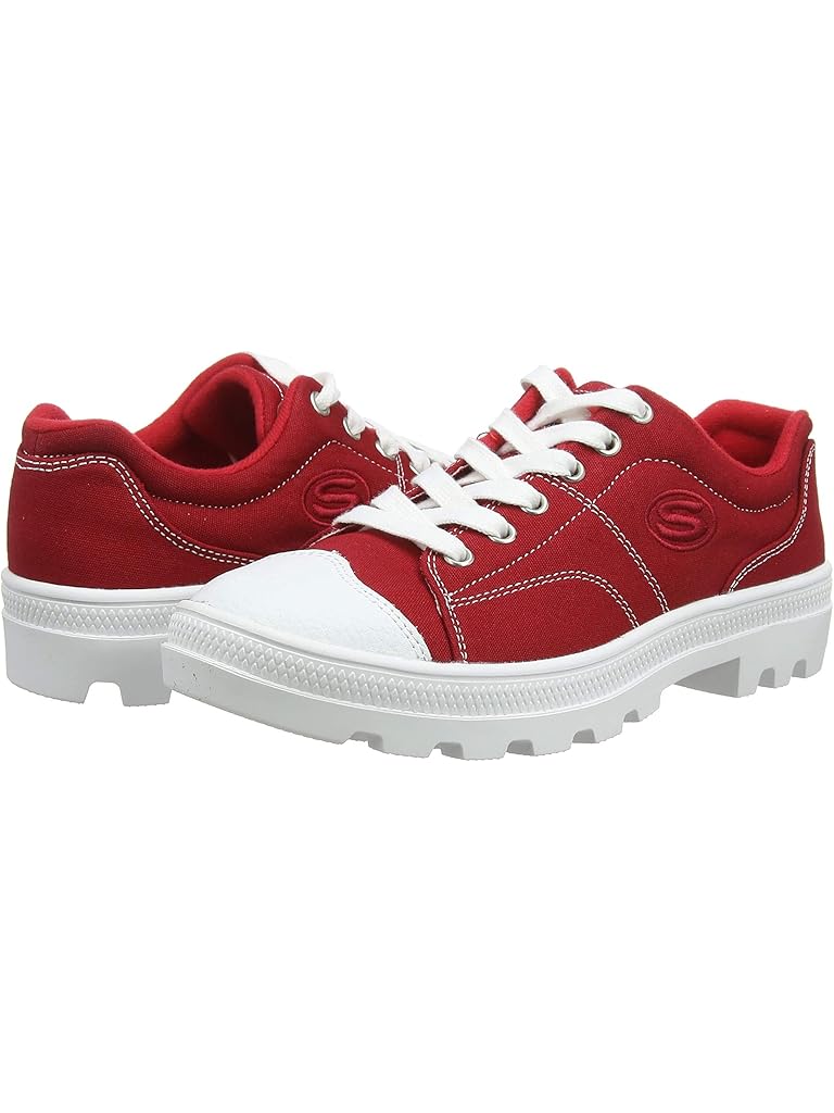 Red SKECHERS Women's Roadies-True Roots Sneaker
