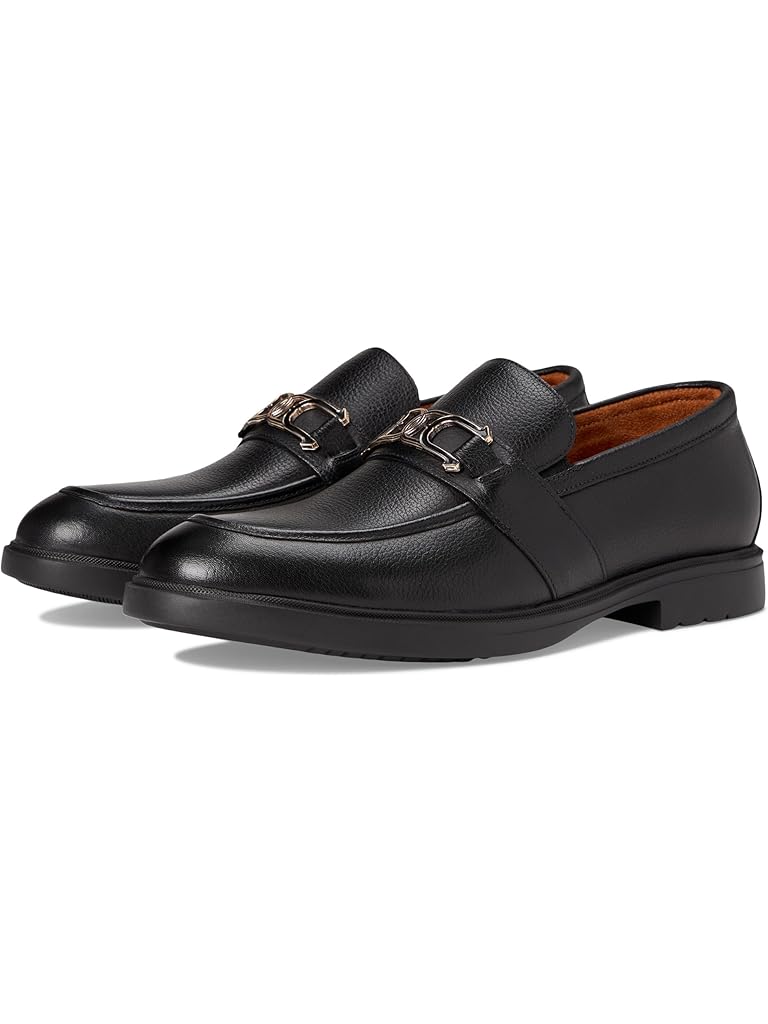 Black Stacy Adams Todridge Moc Toe Slip-On Loafer