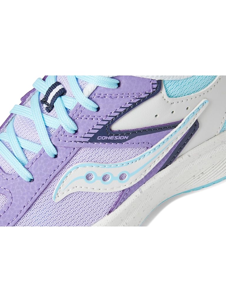 Purple Saucony Kids Cohesion KDZ Sneakers (Little Kid/Big Kid)
