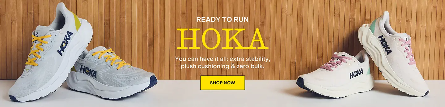 Ready to Run
HOKA
You can have it all: extra stability, plush cushioning & zero bulk.
Shop Now